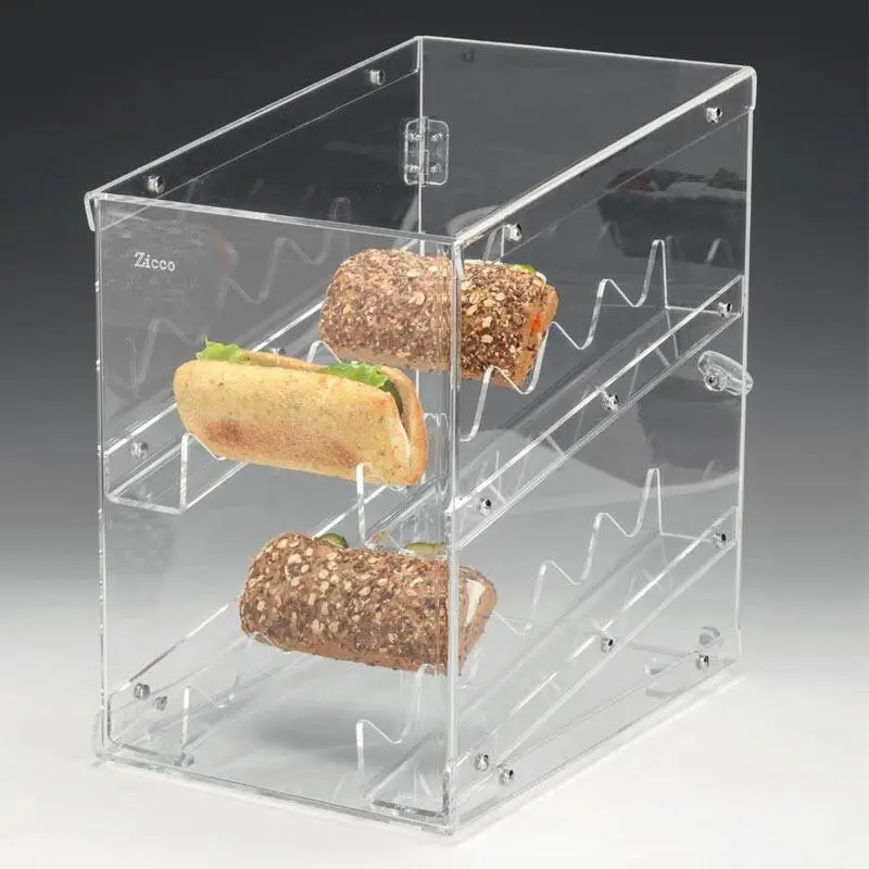 Zicco ZCP-758 Sandviç Teşhir Standı, Akrilik, Şeffaf, 27x37 cm - 1