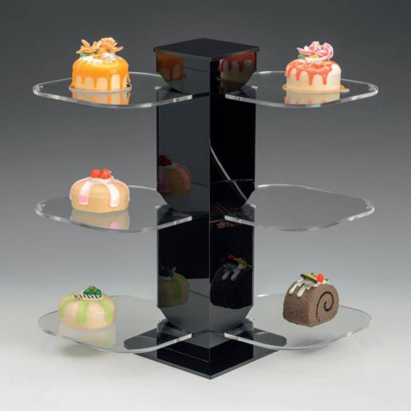 Zicco ZCP-761 Çok Amaçlı Teşhir Standı, Akrilik, Siyah, 45 cm - 1