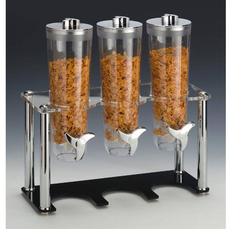 Zicco ZCP-774 Standlı Cornflakes Aleti, 3 bölmeli, Siyah, 44x17x43 cm - 1