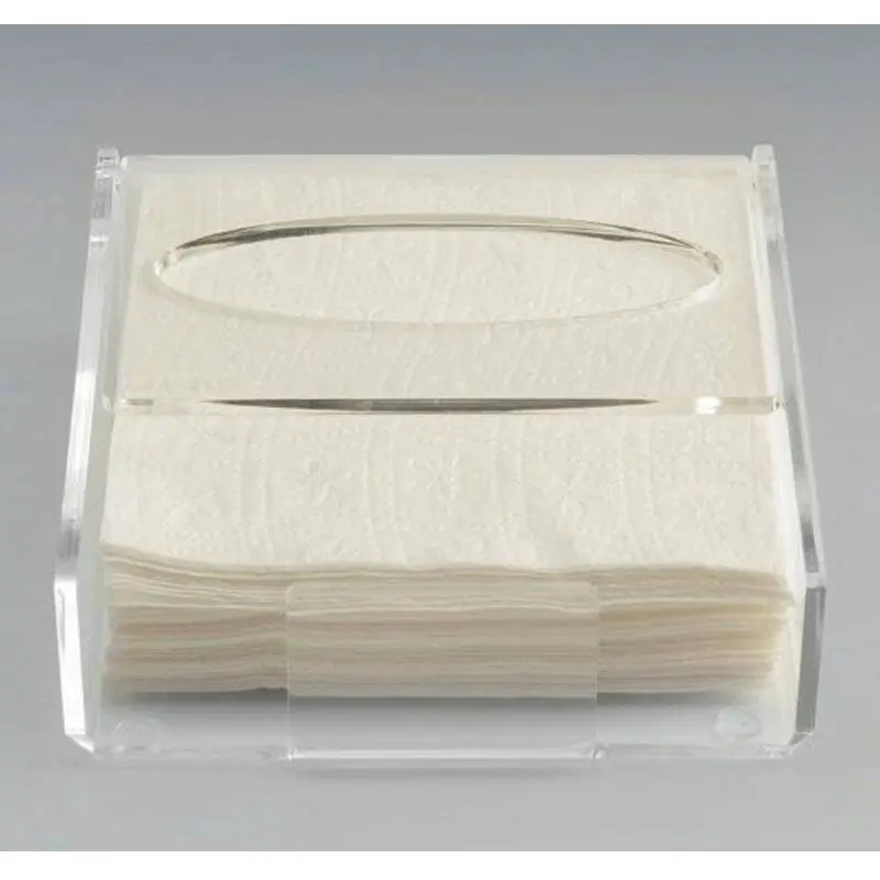 Zicco ZCP-778 Peçetelik, Akrilik, Şeffaf, 17x17x6 cm - 1