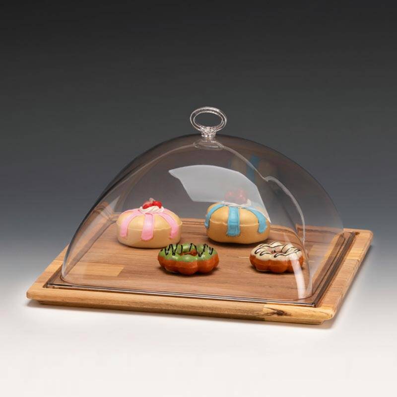 Zicco ZCP-786 Ahşap Tabanlı Muhafaza Kabı, Polikarbon Kapaklı, 34x34x16 cm - 1