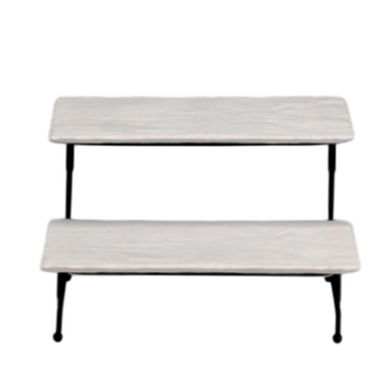 Zicco ZCP-788 Teşhir Sunum Standı, Basamaklı, Melamin, Krem, 33x30x17 cm - Zicco