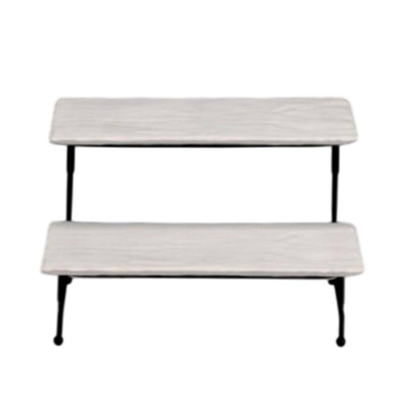 Zicco ZCP-788 Teşhir Sunum Standı, Basamaklı, Melamin, Krem, 33x30x17 cm - 1