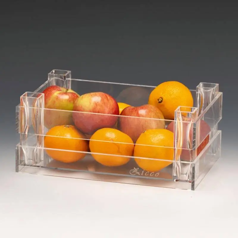 Zicco ZCP-790 Meyve Kasası Teşhir Standı, Akrilik, Şeffaf, 28x18x10.5 cm - 1