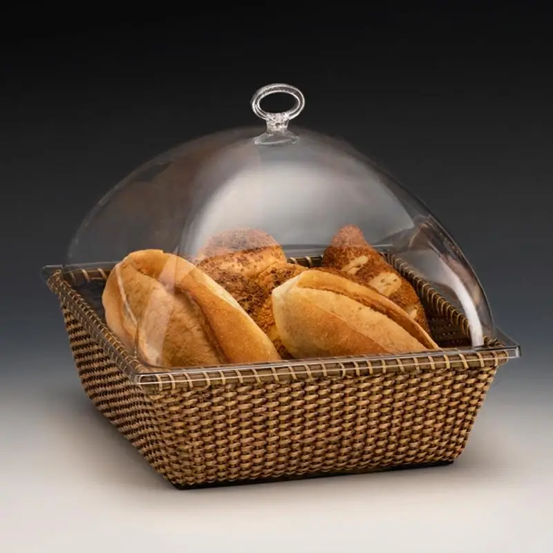 Zicco ZCP-797 Rattan Sepetli Fanus, Polikarbon Kapaklı, Koyu Kahverengi, 29x29x24 cm - 1