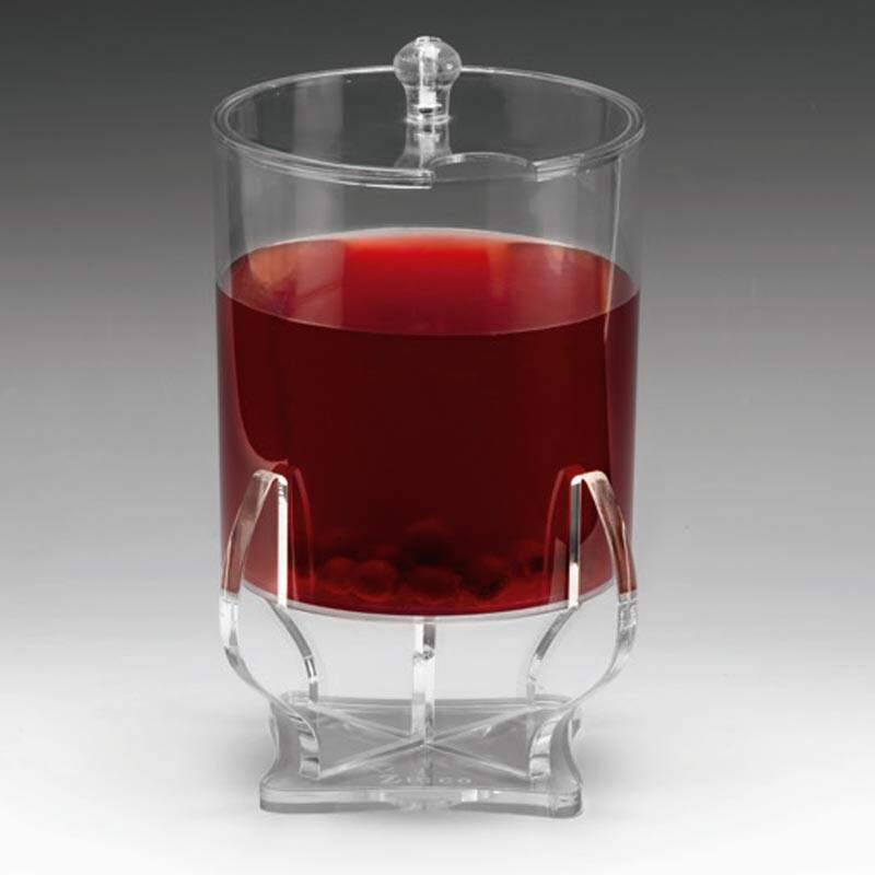 Zicco ZCP-806 Sosluk Reçellik Standı, Polikarbon, 1.5 Lt, Şeffaf, 15x15x24 cm - 1