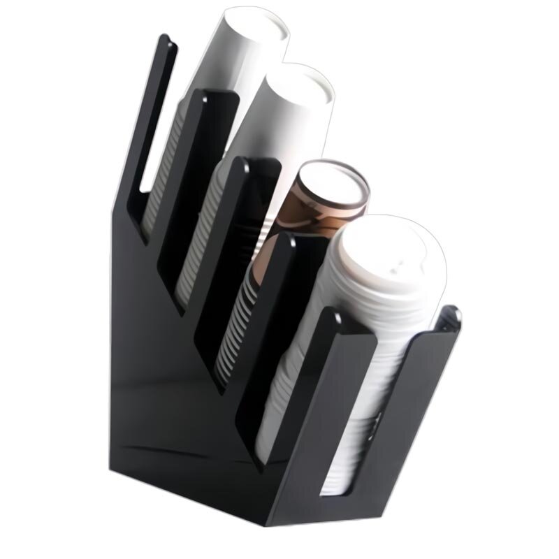 Zicco ZCP-811 Karton Bardak Standı, Akrilik, Siyah, 11.5x51.5x42.5 cm - Zicco