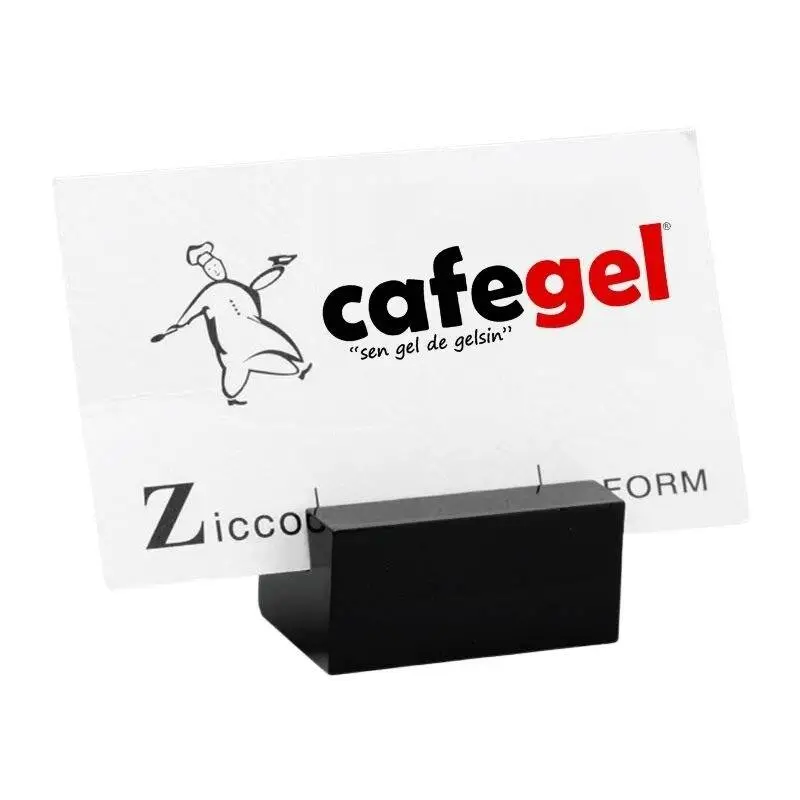 Zicco ZCP-813 Küçük Boy İsimlik, Akrilik, Siyah, 2.5x4 cm - 1
