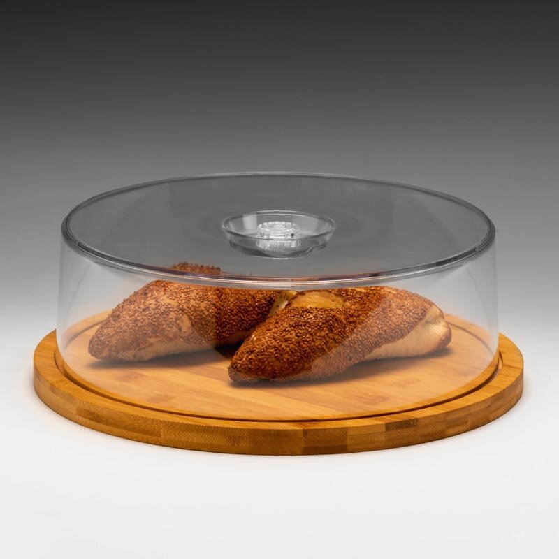 Zicco ZCP-818 Bambu Tabanlı Fanus, Akrilik Kapaklı, 33x11 cm - Zicco