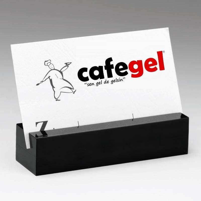 Zicco ZCP-824 Büyük Boy İsimlik, Akrilik, Siyah, 2.5x8.5 cm - 1