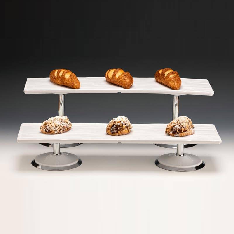 Zicco ZCP-826 Teşhir Standı, Melamin Tepsili, Beyaz, 65x19x21 cm - 1