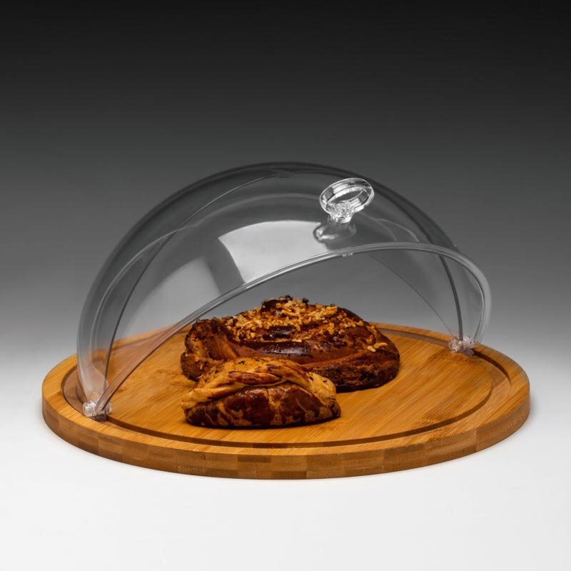 Zicco ZCP-827 Bambu Tabanlı Fanus, Polikarbon Rolltop Kapaklı, 36x19 cm - Zicco