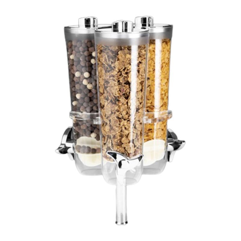 Zicco ZCP-841 Akrilik Standlı Cornflakes Makinesi, Döner Yapı, 3 Hazneli, 23x23x42 cm - Zicco