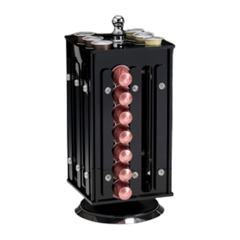 Zicco ZCP-844 Akrilik Döner Yuvarlak Kapsül Standı, 64 Kapsül Kapasiteli - Zicco