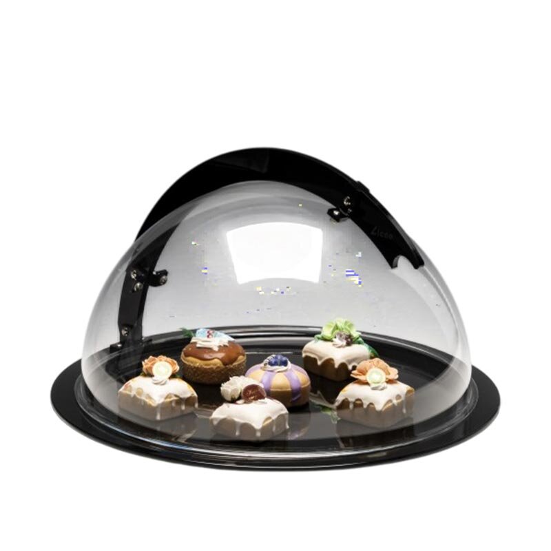 Zicco ZCP-857 Yarım Küre Fanus, Sabit Kapaklı, Polikarbon, Siyah, 50x26 cm - Zicco