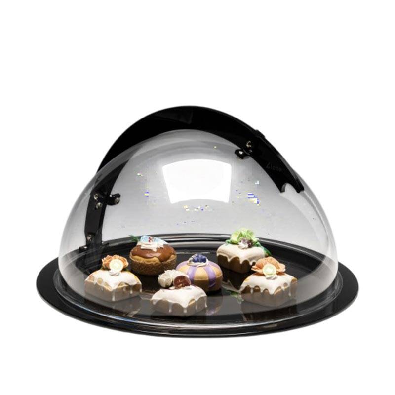 Zicco ZCP-857 Yarım Küre Fanus, Sabit Kapaklı, Polikarbon, Siyah, 50x26 cm - 1