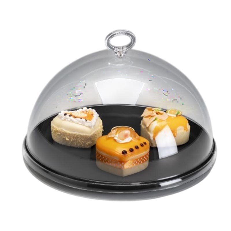 Zicco ZCP-865 Melamin Tabanlı Fanus, Akrilik Kapaklı, Siyah, 26.5 cm - Zicco