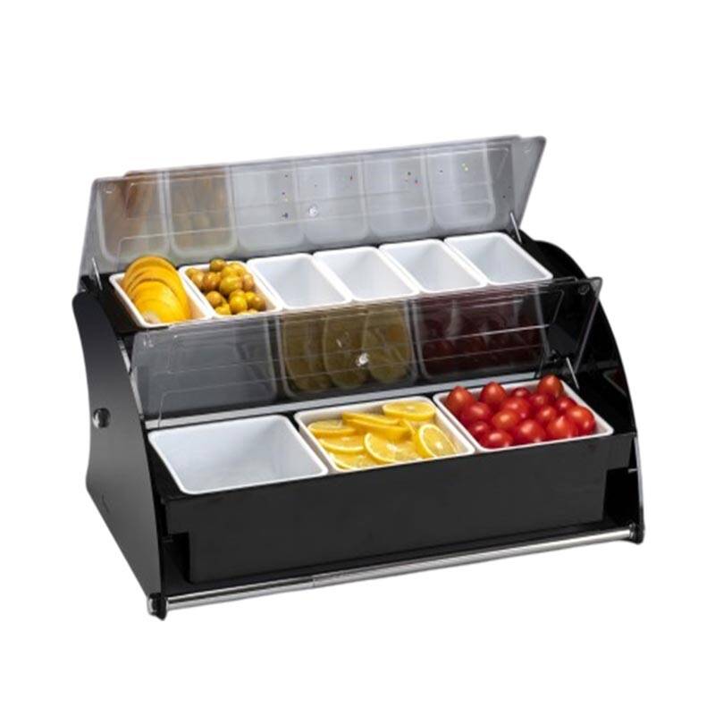 Zicco ZCP-867 Polikarbon Bar Konteyner, 2'li, Akrilik Standlı, 33x51x21 cm - 1