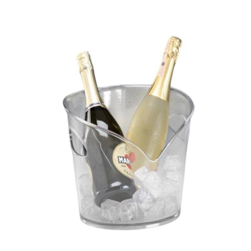 Zicco ZCP-869 Şarap Şişe Kovası, Akrilik, Beyaz, 28x24 cm - 1