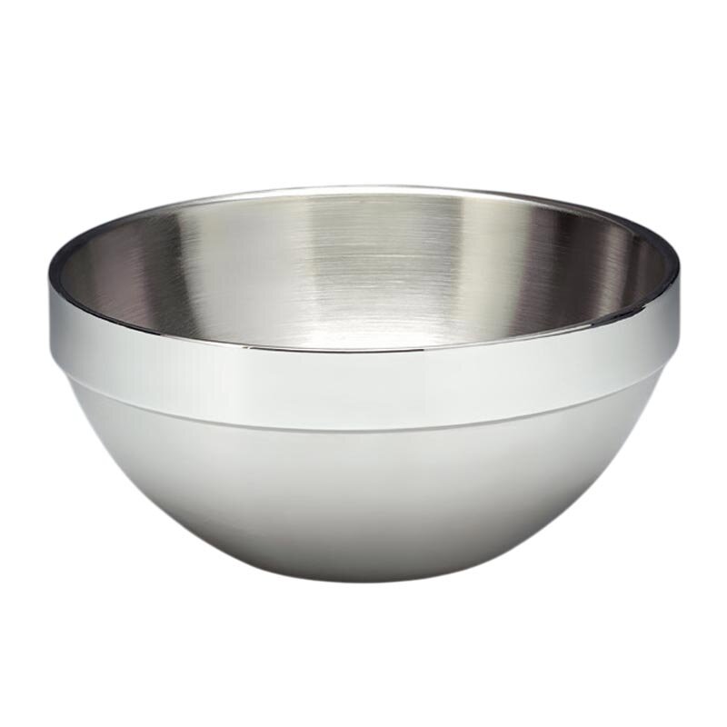 Zicco ZK-500 Çift Cidarlı Çelik Kase, Gümüş Renk, 23x10.5 cm - Zicco