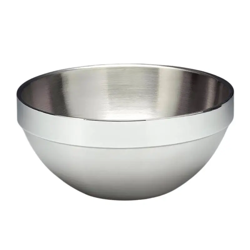 Zicco ZK-500 Çift Cidarlı Çelik Kase, Gümüş Renk, 23x10.5 cm - 1