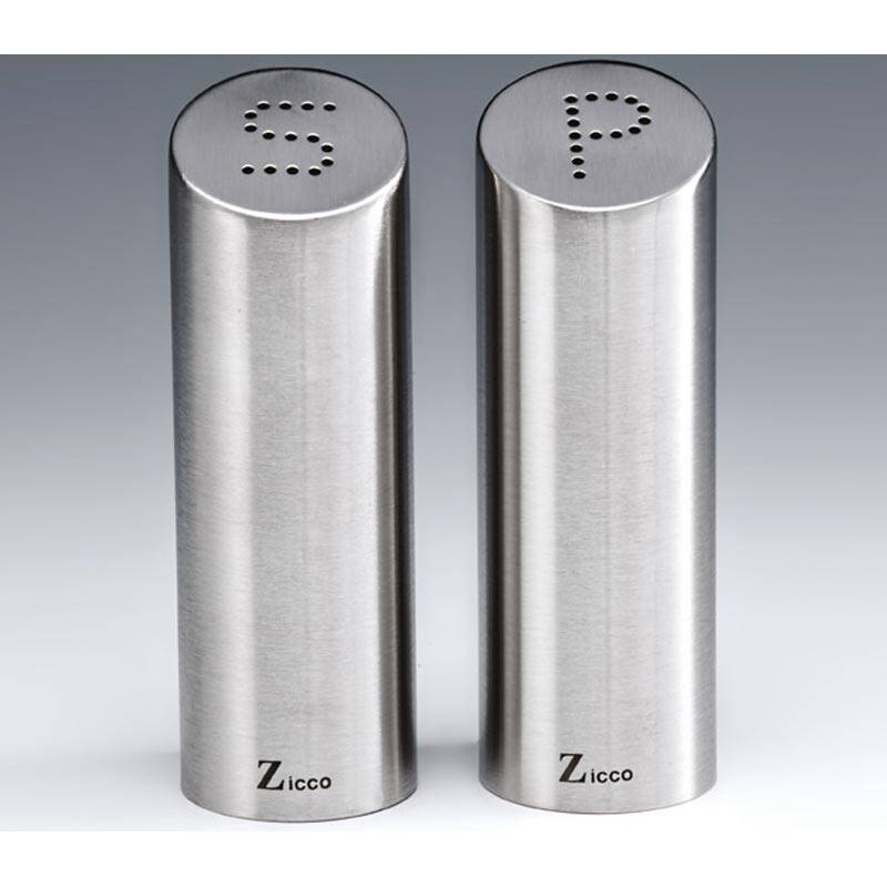 Zicco ZKC-212 Çelik Tuzluk Biberlik, Gümüş Renk, 10 cm - 1