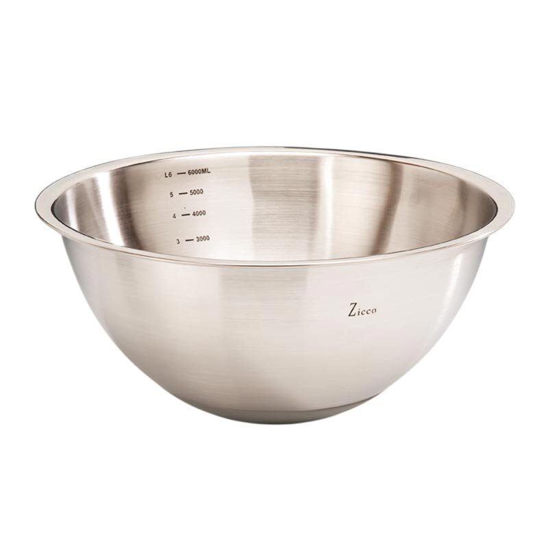 Zicco ZKC-580 Karıştırma Kabı, Çelik, Gümüş Renk, 33x15 cm - Zicco
