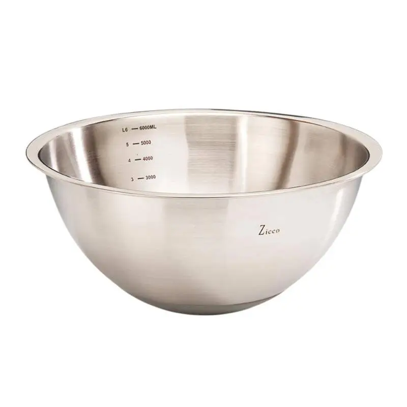 Zicco ZKC-580 Karıştırma Kabı, Çelik, Gümüş Renk, 33x15 cm - 1