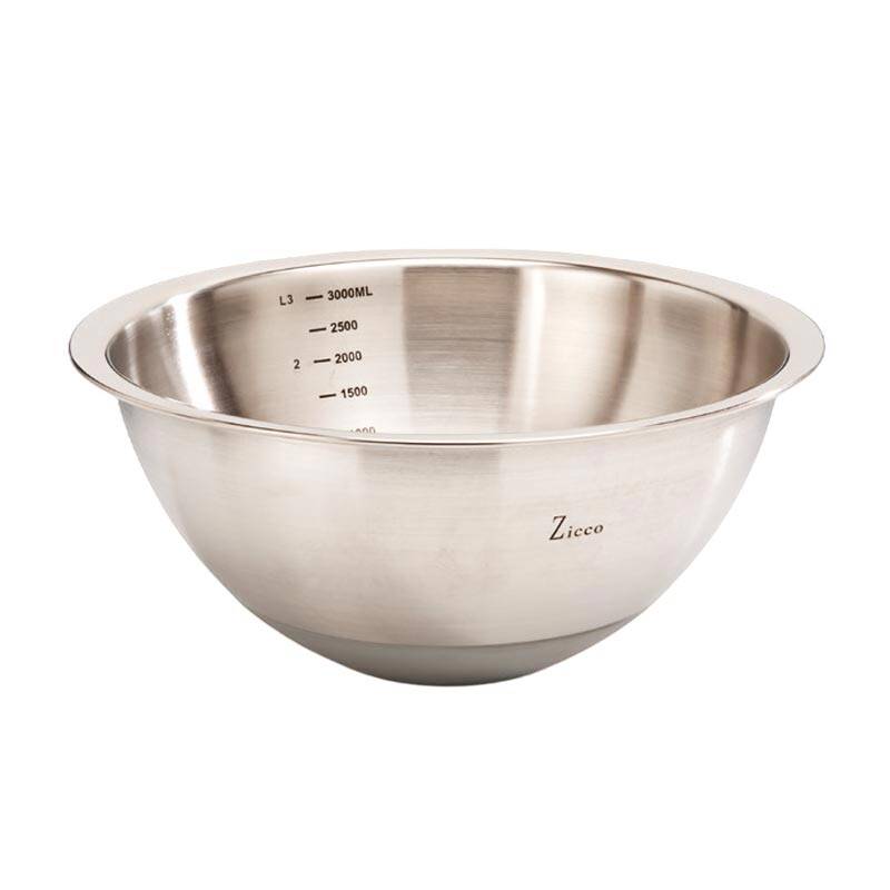 Zicco ZKC-581 Çelik Karıştırma Kabı, Silikon Tabanlı, 27 cm - 1