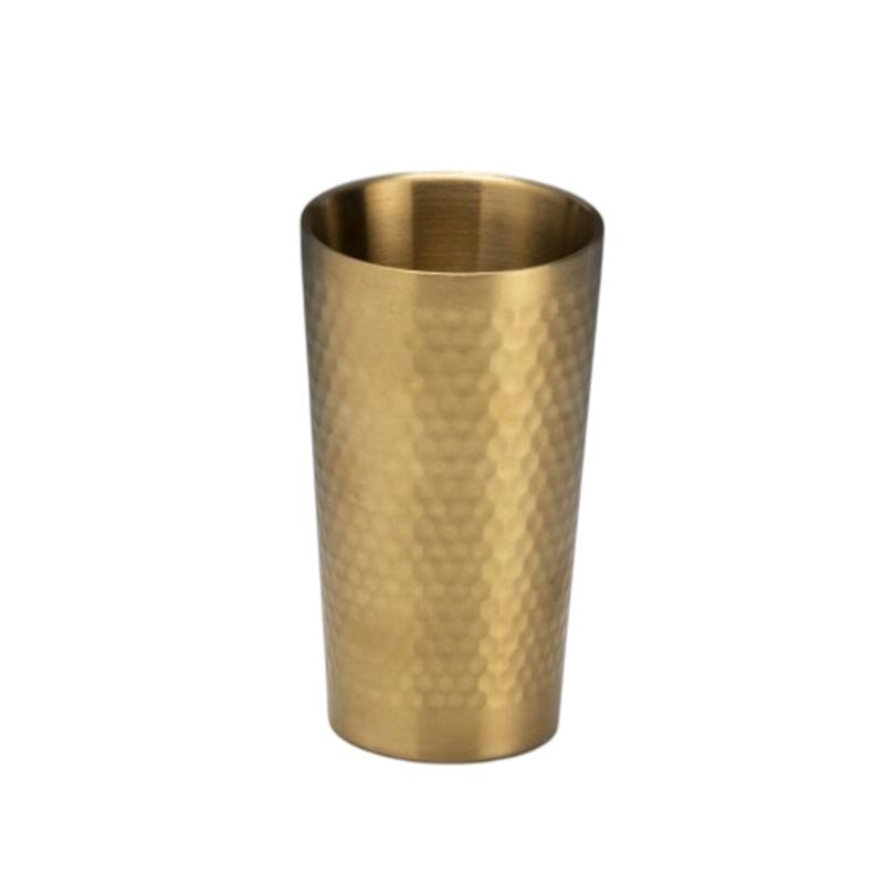 Zicco ZKC-835 Çift Cidarlı Kokteyl Bardak, Çelik, 350 cl, Sarı - Zicco